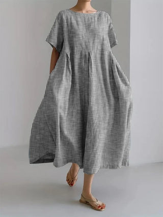 BIANCA | Long Casual Dress with Comfortable Cut and Retro Style for Every Day