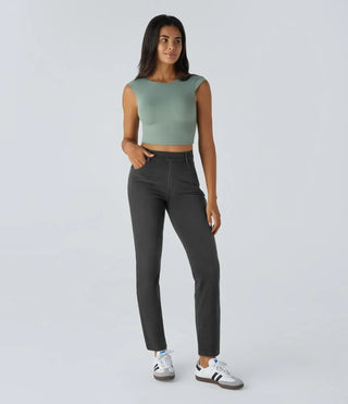 RAFFAELLA | High Waist Ultra Comfortable Pants with Casual Chic Style