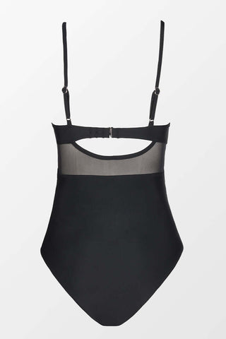 SOFIA | One-Piece Swimsuit with Transparent Accents and Elegant Shaping Fit