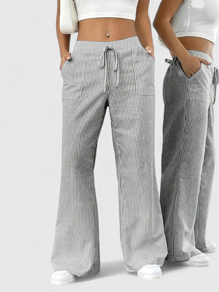 Dominique | Spacious and comfortable pants with elegant details