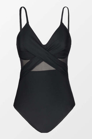 SOFIA | One-Piece Swimsuit with Transparent Accents and Elegant Shaping Fit