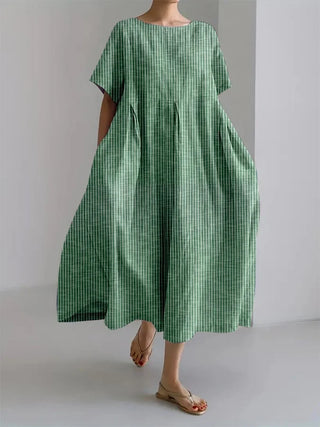 BIANCA | Long Casual Dress with Comfortable Cut and Retro Style for Every Day