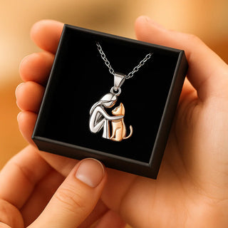 LadiVania™ | Hanger with Cat in Gold or Rose Color – Loving Connection in a Timeless Jewelry Piece