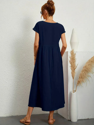 Gabriela™ | Timeless elegance fluid midi dress