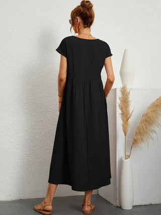 Gabriela™ | Timeless elegance fluid midi dress