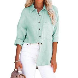 MADELYN | Casual Button Down Long Sleeve Blouse