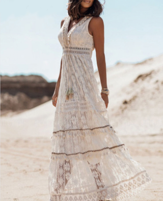 Elegant boho-style dress
