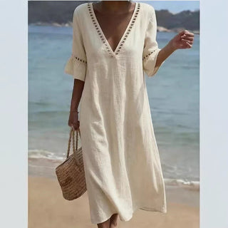 ELARA | Breezy Maxi Dress Flattering Comfort Seaside Style