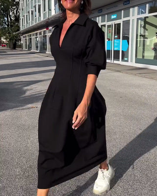 CATERINA | Midi Dress with Elegant Line and Maximum Comfort from Morning to Evening