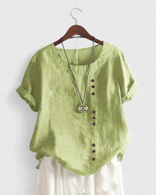 Elisavie | Comfortable Short Sleeve Blouse