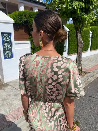 Claire | Midi Dress Copper Color