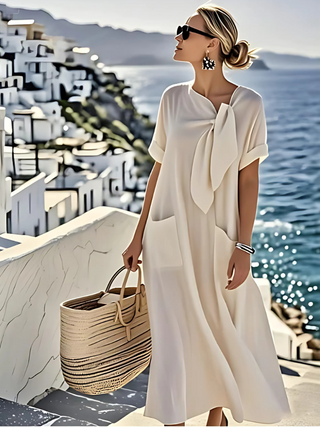 ROMY™ | Elegant Dress with Pockets and Comfortable Summer Style