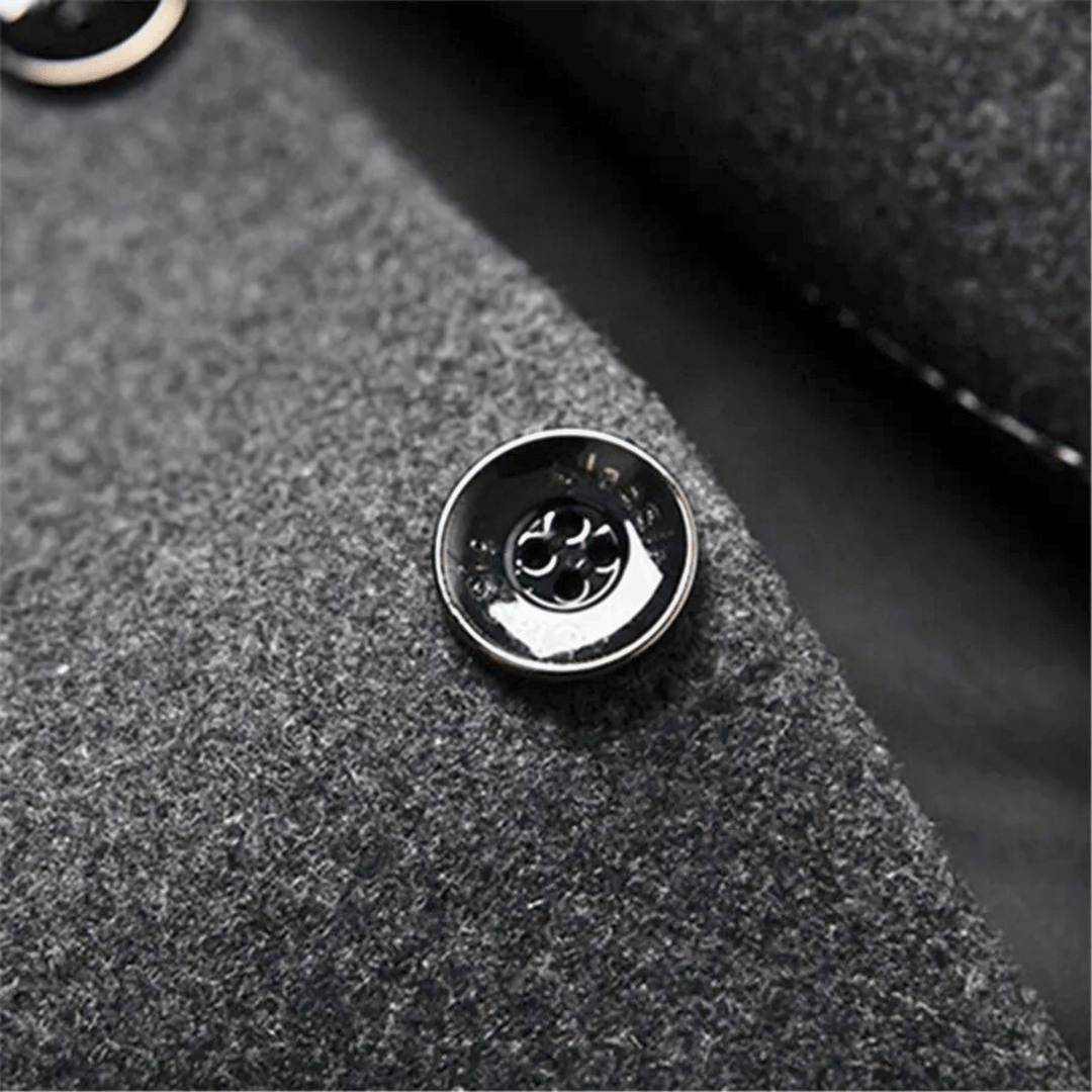 DAAN | Men's Slim Fit Jacket with Mandarin Collar and Timeless Elegance for Cold Days