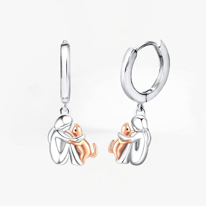 LadiVania™ | Earrings with Cat Icon (Round Closure)