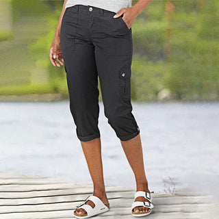 FRANCESCA | Capri Pants with Multiple Pockets and Comfortable Fit for Maximum Freedom of Movement