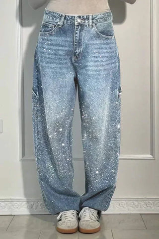 NOVA | Sparkle Wide-Leg Jeans for a Galactic Look